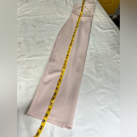 FOREVER 21 Blush pink sheer top bodycon midi dress size M - Picture 14 of 14